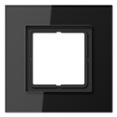 LSplus Рамка 1-ная,  стекло  чёрн. LSP981GLSW