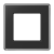 A VIVA Рамка 1-ная, стекло черный