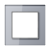 Рамка для вертикальной и горизонтальной установки, 1 пост, стекло - Серый