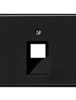 SL500 Накладка для комп. розетки 1хRJ45,  чёрн.