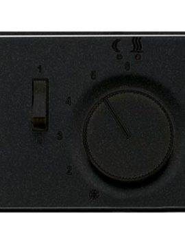 SL500 Накладка для мех-зма терморегулятора пола с выкл. FTR 231 U,  чёрн. SLFTR231PLSW