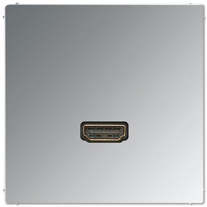 HDMI розетка, серия LS, цвет Хром (металл) MAGCR1112