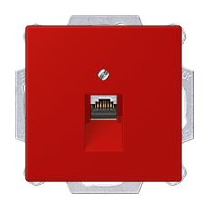 Компьютерная розетка, rouge vermillon 31 