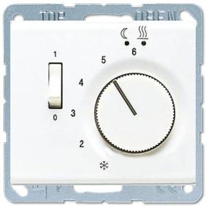Терморегулятор теплого пола, механический, Белый