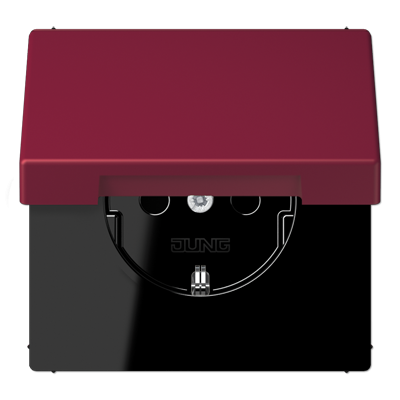 SCHUKO®-розетка с откидной крышкой и со встроенной повышенной защитой от прикосновения le rubis 