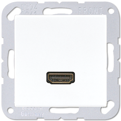 HDMI розетка, A серия, цвет Полярно-белый MAA1112WW