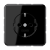 Штепсельная розетка SCHUKO 16A 250V~ с защитой от детей; центральная плата; черная