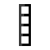 Jung A550 - Рамка 4-ая, цвет черный