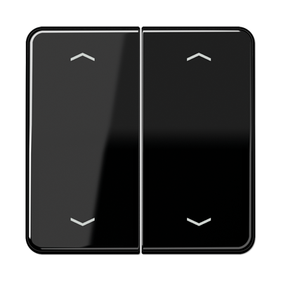 Клавиши для сдвоенной кнопки BCU; черные CD595MPSW
