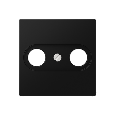 Крышка для TV-розетки цвет матовый черный A561BFPLTVSWM