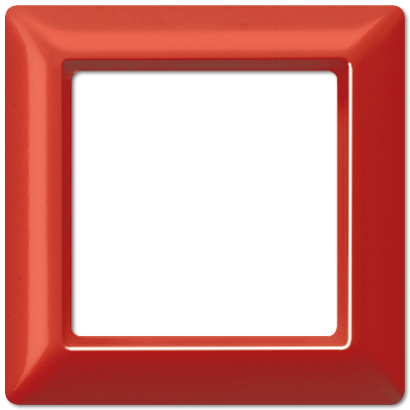 Рамка 1-кратная для вертикальной и горизонтальной установки; красная AS581GLRT