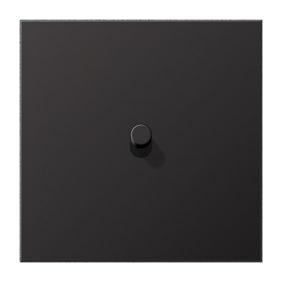 LS1912 - Кнопка 1-клавишная, Темный Алюминий - Цилиндр 