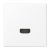 HDMI розетка, серия LS, цвет Матовый белый