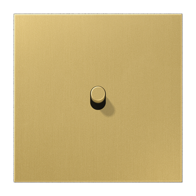 LS1912 - Кнопка 1-клавишная, Классическая латунь - Цилиндр 