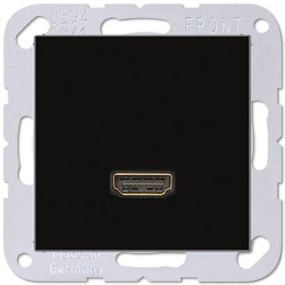 HDMI розетка, A серия, цвет черный