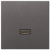 HDMI розетка, серия LS, цвет антрацит (лак. алюминий)