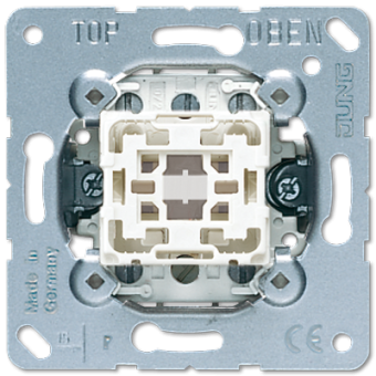 Jung Мех-зм кнопки 2-пол. 10А 250В~ с переключающими контакт.