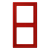 Jung Рамка на 2 поста, дюропласт Les Couleurs® Le Corbusier, цвет rouge vermillon 31
