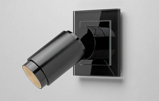 Jung Точечный светильник Plug & Light с мягким диммированием, черный, дизайн A Creation